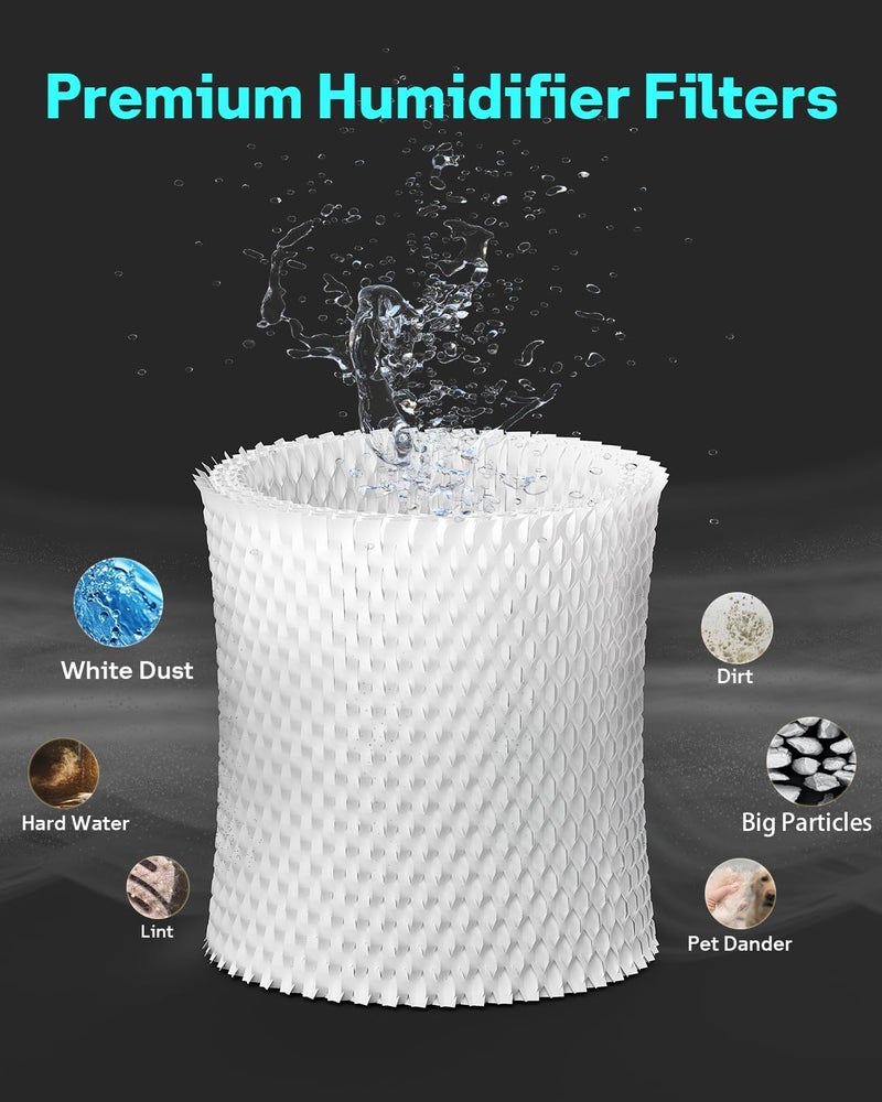 Leemone 6-Pack Bedside Humidifier Filter Replacement Compatible with Canopy Bedside & Nursery Humidifiers, Made with Wood Pulp & Paper Filter, Humidifier Wicking Filter Lasts Up to 6 Weeks - Image 5